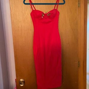House of CB red dress